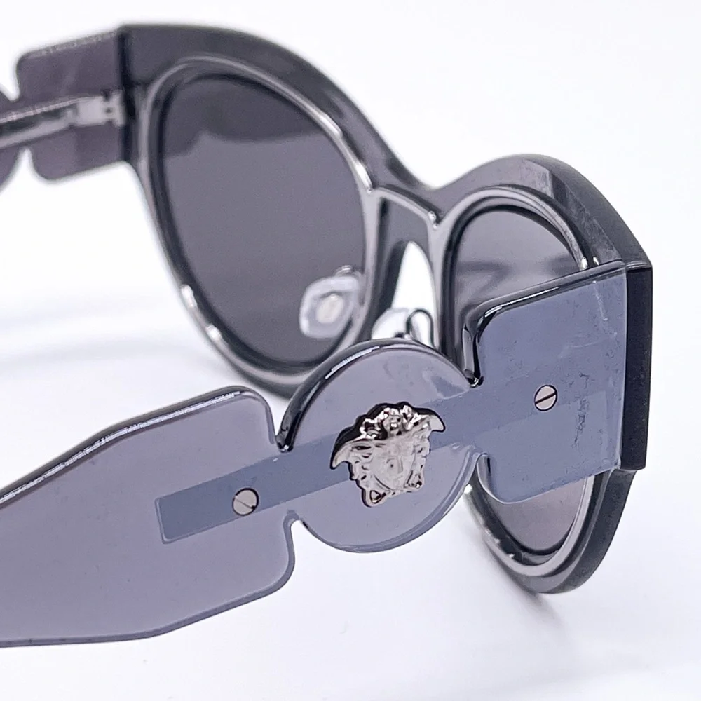 NEW VERSACE VE2234 1001/6G GREY CAT EYE SUNGLASSES VERSACE MOD 2234